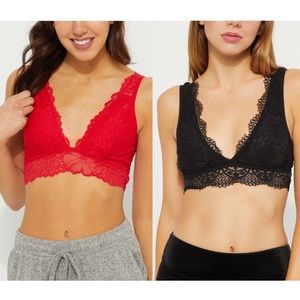 ❤️ NWOT Bundle of 2 Lace Bralettes